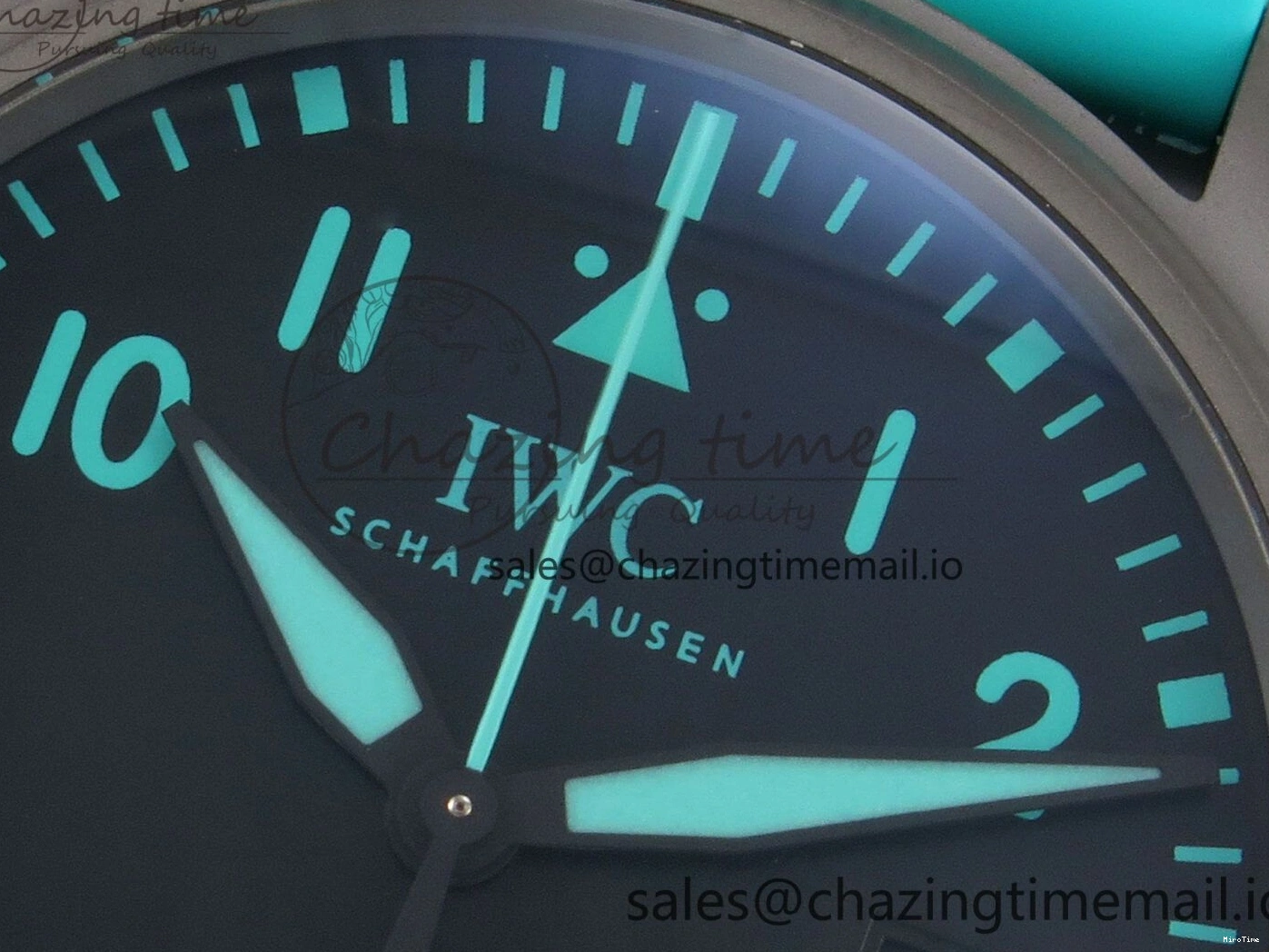 MIROTIME 0102 Pilot Mark XX BLSF 1:1 Best Edition Black Blue Dial on Blue Rubber Strap MIYOTA Sleek 6989